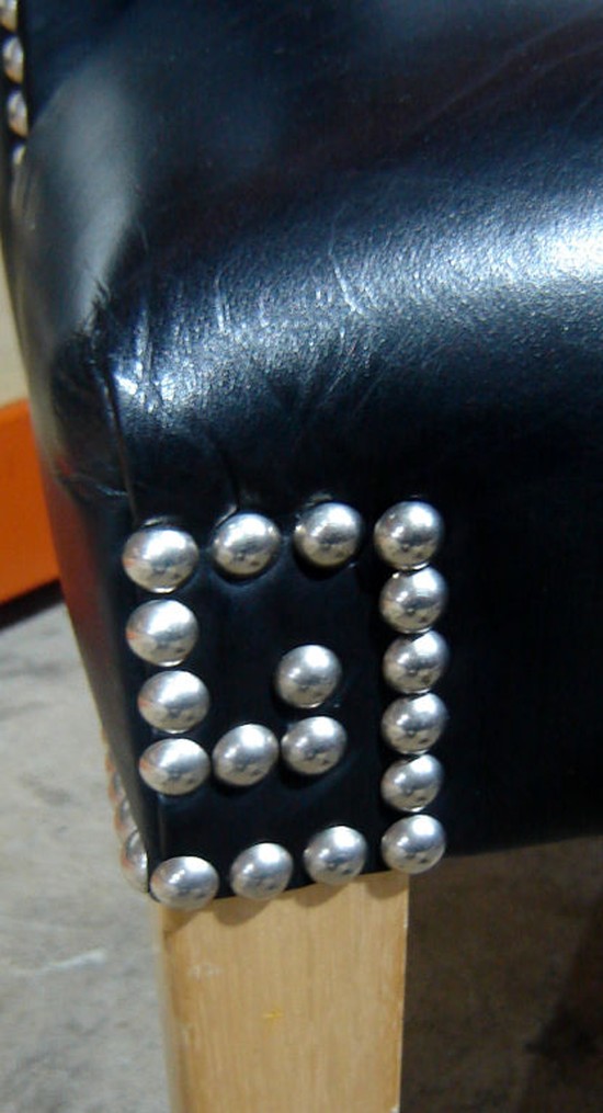 French Art Deco Black Edelman Leather Armchair